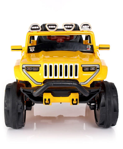 Jumbo-sized Ride-on Yellow 4x4 Battery Operated Bugatti Jeep for Kids - 11Cart