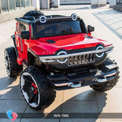 Amazing 12v 2 Seat 4 Wheel Drive Kids Ride on Jeep WN-1166 | With Remote Control - 11Cart