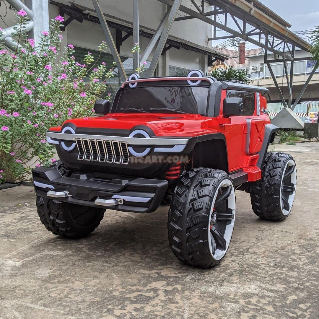 Amazing 12v 2 Seat 4 Wheel Drive Kids Ride on Jeep WN-1166 | With Remote Control - 11Cart