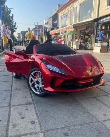 Dual Battery Multifunctional steering Ferrari F8 Ride on Car for Kids | Remote Control & Manual Drive - 11Cart