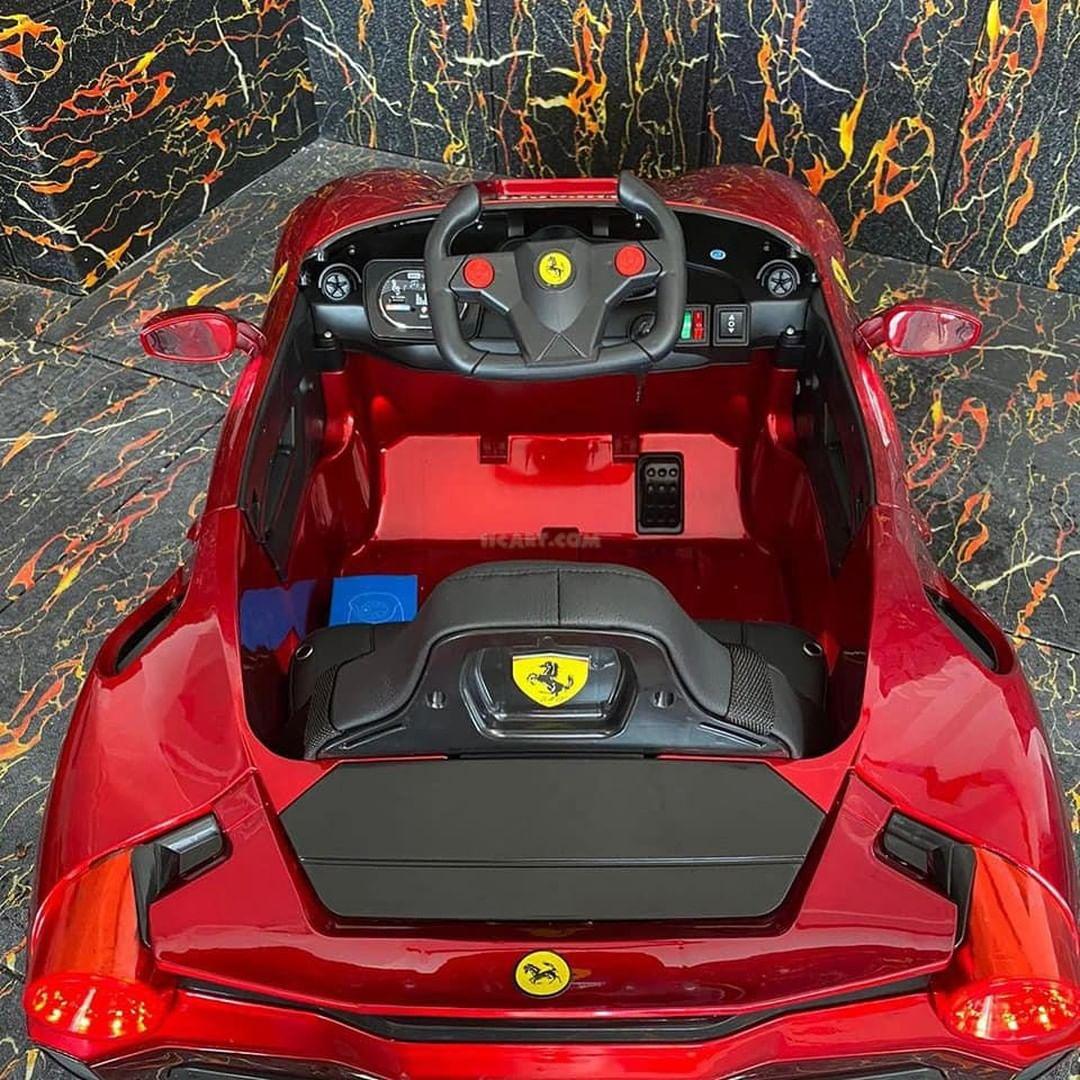 Dual Battery Multifunctional steering Ferrari F8 Ride on Car for Kids | Remote Control & Manual Drive - 11Cart