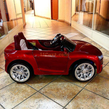12V Audi Car for Kids with Remote | With Receiving Automatic Brake - 11Cart