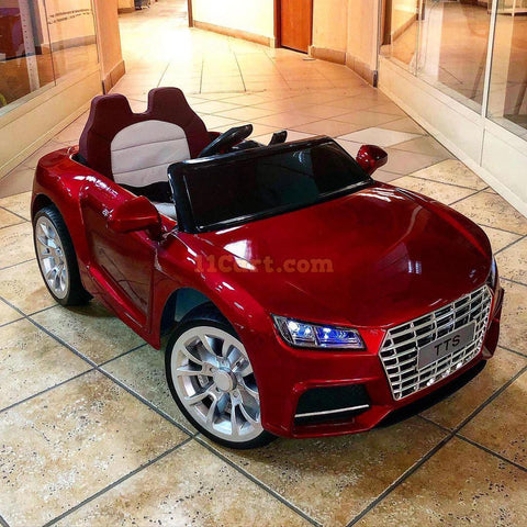 12V Audi Car for Kids with Remote | With Receiving Automatic Brake - 11Cart