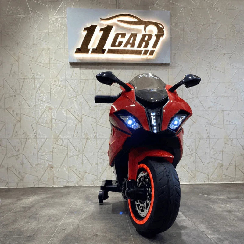 Red BMW S1000RR Superbike for Kids with Rechargeable Battery - 11Cart