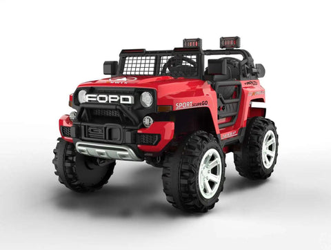 Electric Jeep FW9199 Ride on Car  Four Wheel Damping | Portable handlebar Jumbo Size - 11Cart