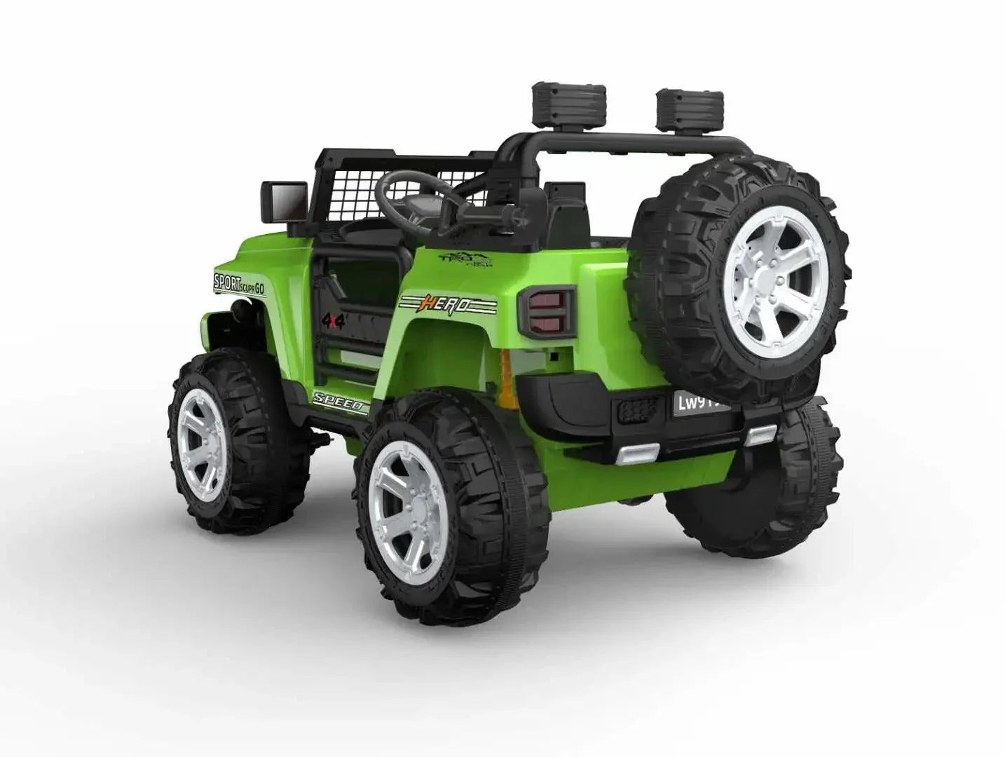 Electric Jeep FW9199 Ride on Car  Four Wheel Damping | Portable handlebar Jumbo Size - 11Cart