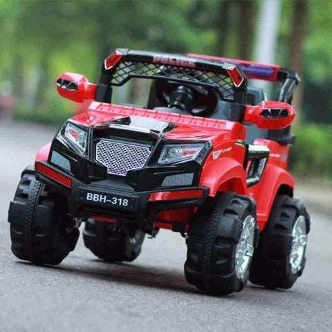 12V Battery Operated Ride-on Car for Kids | Multi-function Steering | 12 music choices & LED front lights - 11Cart