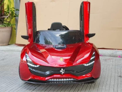 12V Ferrari Electric Supercar for Kids  with Four-channel 2.4G remote control | Openable Door - 11Cart
