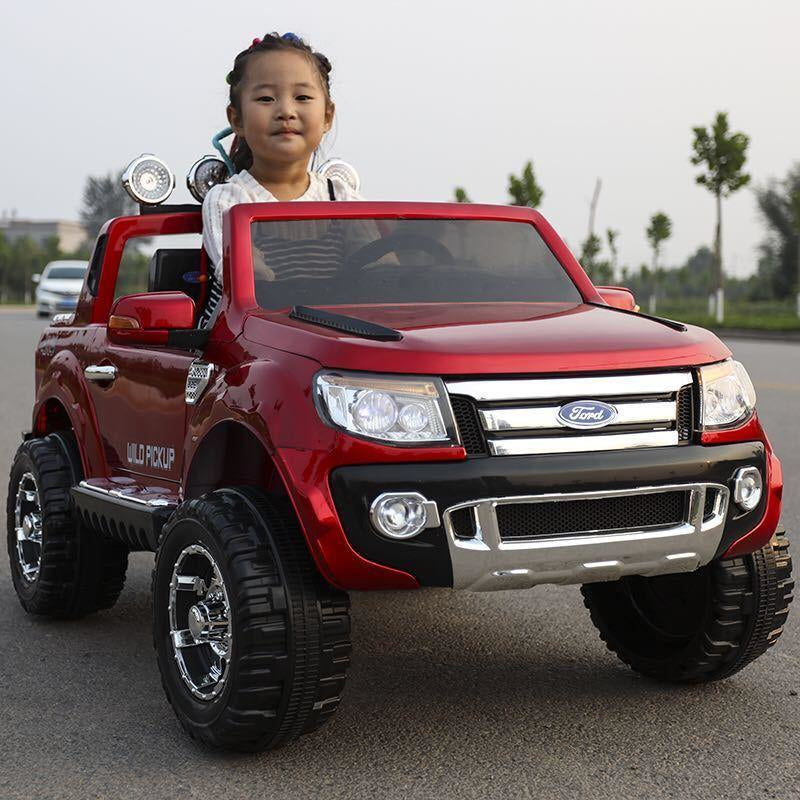 4x4 12V Pick Up Ford Ranger Wildtrak Electric Car for Kids 11Cart