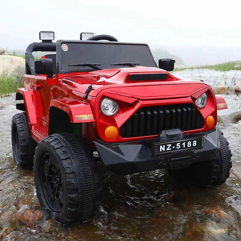 12V Battery Operated Electric Car Jeep Wrangler Shake motor for Kids with Remote Control and Swing NZ-5188 - 11Cart