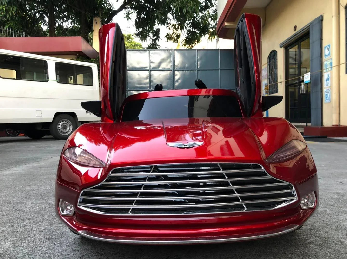 Kids Aston Martin Ride on Car Model with Parental Remote Control - 11Cart