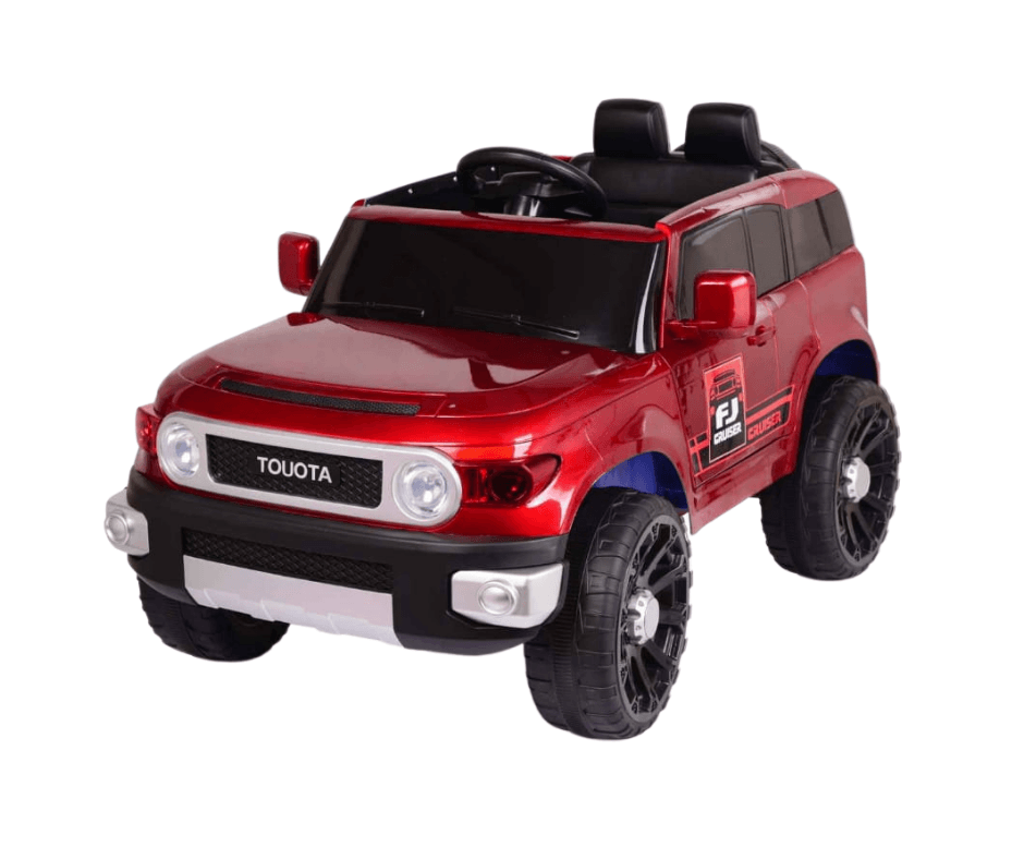 Toyota Ride on 12V Battery Operated Red & Black for Kids with Remote | Four-wheel suspension - 11Cart
