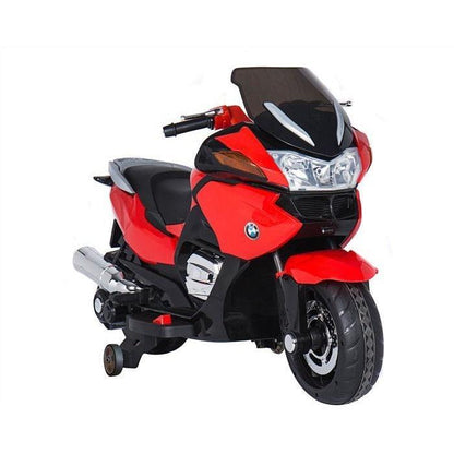 BMW R1200RT White 12V - HZB-118 motorcycle Bike for Kids | LED-backlighting - 11Cart