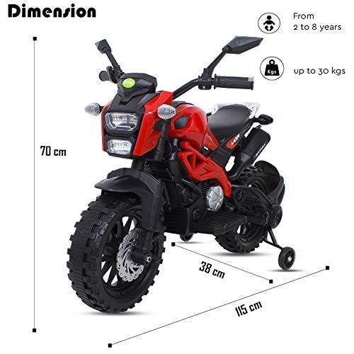 4-Wheel Compact Designed Battery Operated Motorbike for Kids - 11Cart