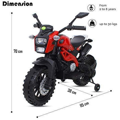 4-Wheel Compact Designed Battery Operated Motorbike for Kids - 11Cart