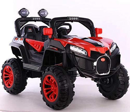 12v 4x4 Rechargeable Battery-Operated Big Size Jeep for Kids with Traction Wheels, Spring suspension - 11Cart