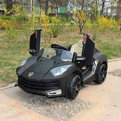 12V Lamborghini WXE 8188 Electric Car for Kids | 2 Engine & Doors Open | Gearbox Steering Wheel - 11Cart