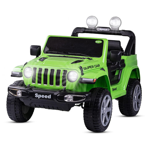 12V Rubicon 4x4 Electric Jeep for Kids | 3-point safety & ABS plastic Frame | Remote & Manual Drive - 11Cart