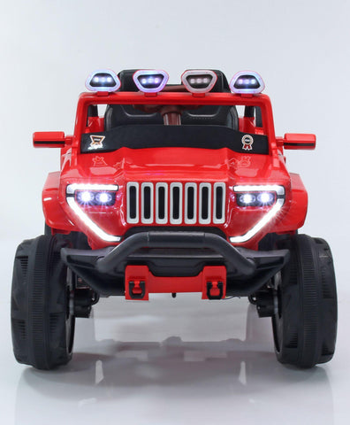 Jumbo-sized 12v 4 Wheel Drive Kids Electric Bugatti Jeep | Single Button start and 2 Point safety harness - 11Cart