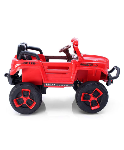 Jumbo-sized 12v 4 Wheel Drive Kids Electric Bugatti Jeep | Single Button start and 2 Point safety harness - 11Cart