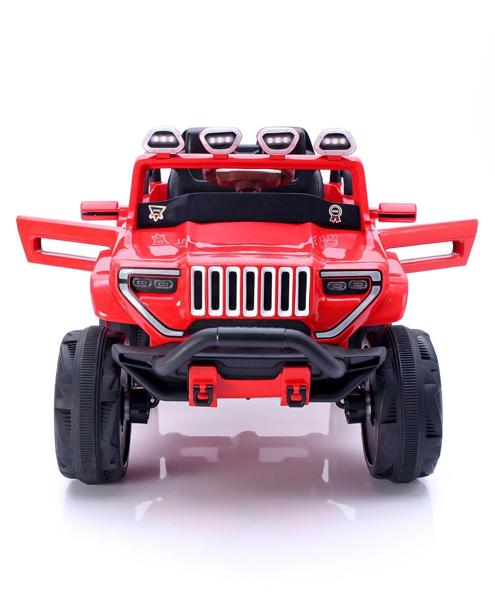 Jumbo-sized 12v 4 Wheel Drive Kids Electric Bugatti Jeep | Single Button start and 2 Point safety harness - 11Cart