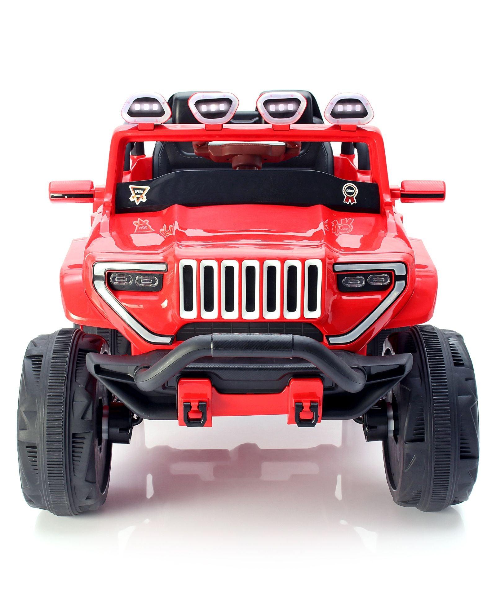 Jumbo-sized 12v 4 Wheel Drive Kids Electric Bugatti Jeep | Single Button start and 2 Point safety harness - 11Cart