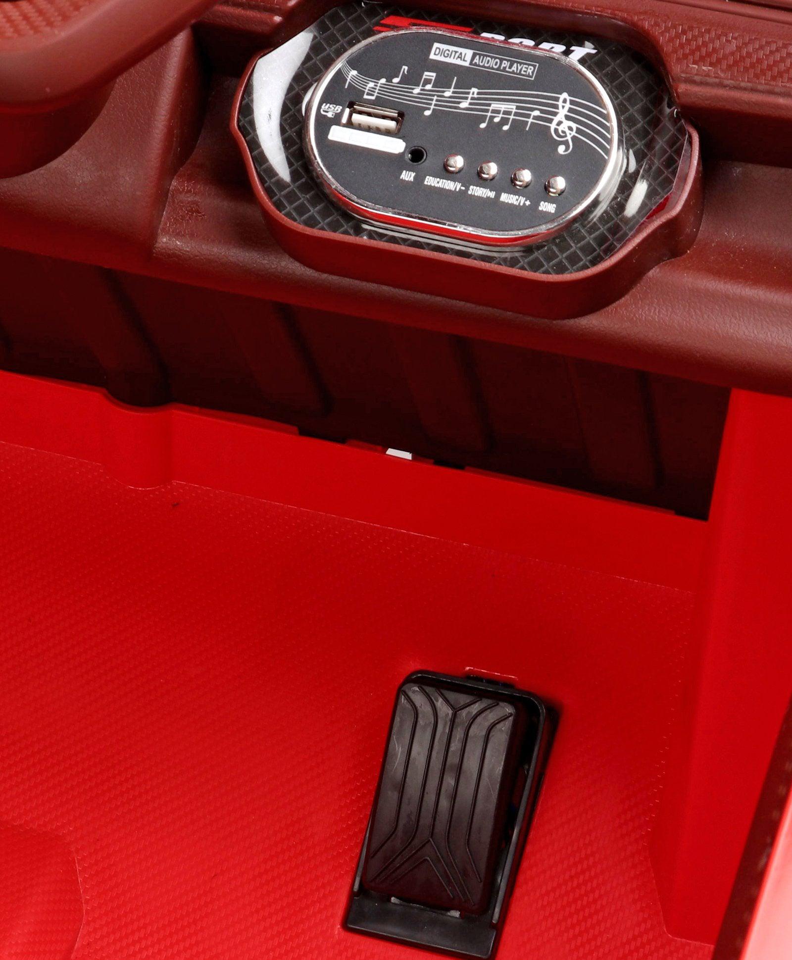Jumbo-sized 12v 4 Wheel Drive Kids Electric Bugatti Jeep | Single Button start and 2 Point safety harness - 11Cart