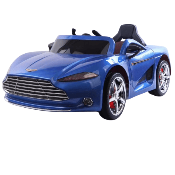 Battery Powered Aston Martin Blue Ride on Car for Kids Support