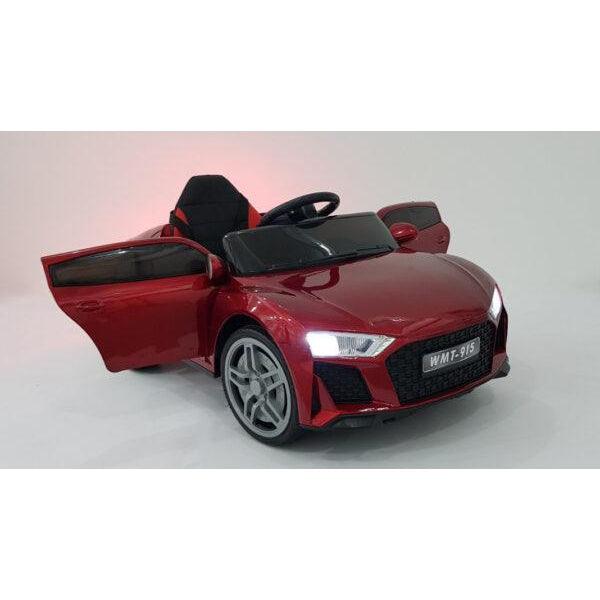 12V Red Dual Motor Licensed Roadster Kids Car | Music Steering Wheel - 11Cart