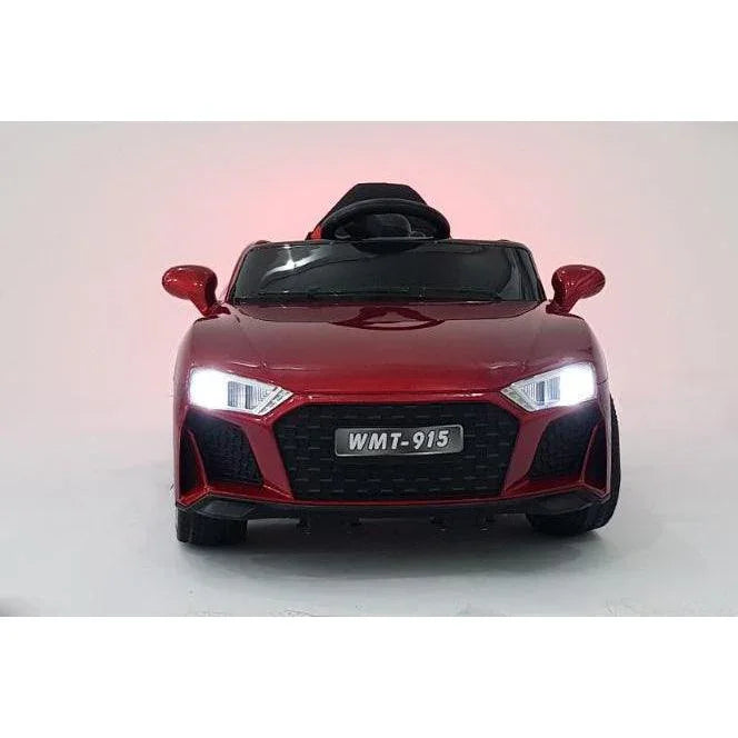 12V Red Dual Motor Licensed Roadster Kids Car | Music Steering Wheel - 11Cart