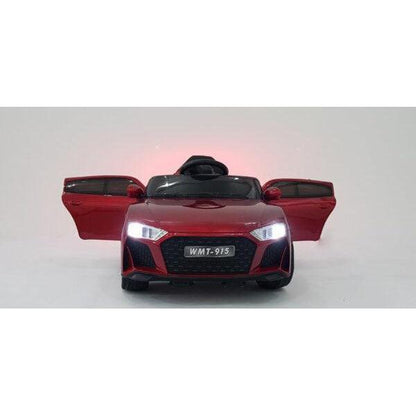 12V Red Dual Motor Licensed Roadster Kids Car | Music Steering Wheel - 11Cart