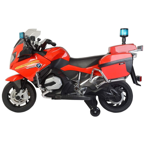 BMW R 1200 RT Police Motorcycle Red & Black Bike for Kids | Easy to Ride - 11Cart