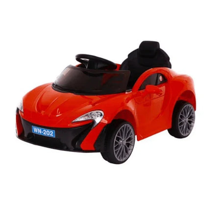 Rechargeable Yellow Car with Remote control & Manual Drive for Kids - 11Cart