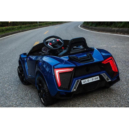 Lykan QLS 12V 2.4 Guided Electric Car for Kids | EVA rubber wheels & doors | all-wheel drive; - 11Cart