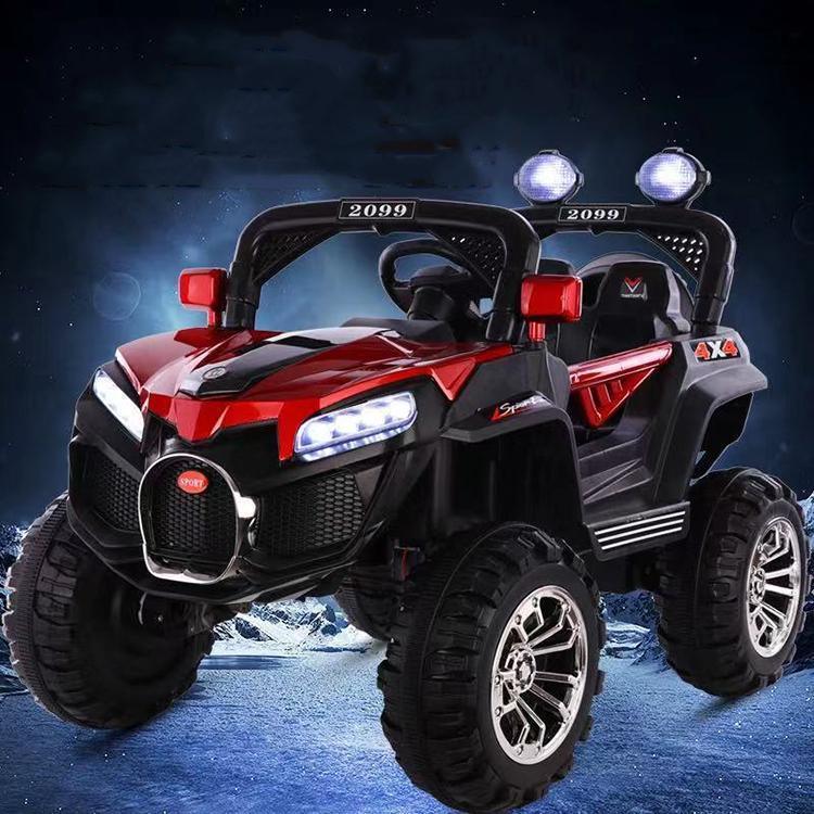 12v 4x4 Rechargeable Battery-Operated Big Size Jeep for Kids with Traction Wheels, Spring suspension - 11Cart