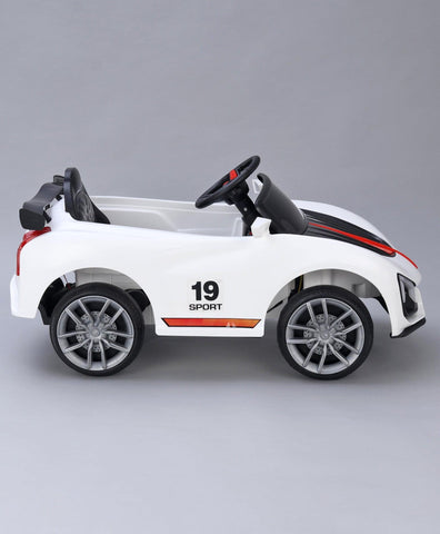 1189 Battery Operated Smooth Ride on Toy Car for Kids with Backrest and Remote - 11Cart