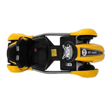 2 rear 12V Engines Kart FC-8818 for Kids with Horn | Ride on Car | Metal structure with white plastic housing. - 11Cart