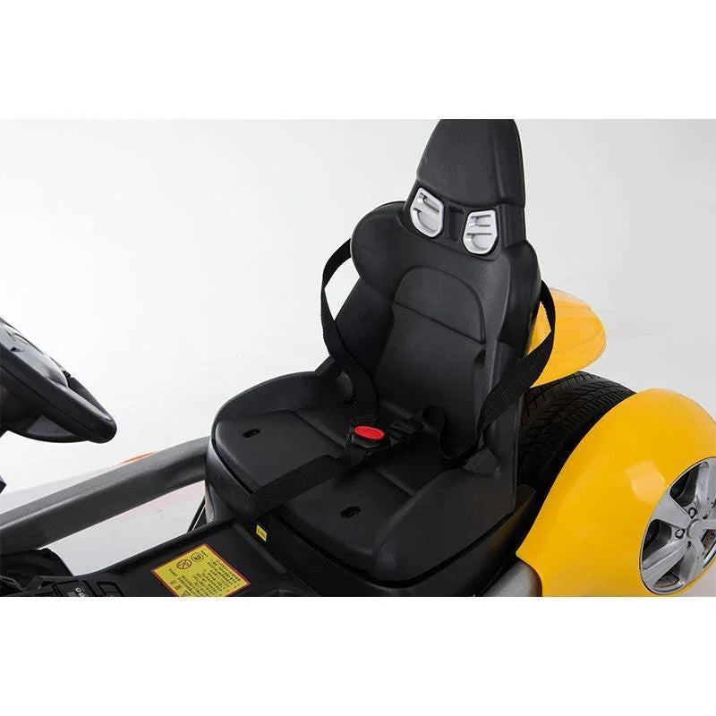 2 rear 12V Engines Kart FC-8818 for Kids with Horn | Ride on Car | Metal structure with white plastic housing. - 11Cart