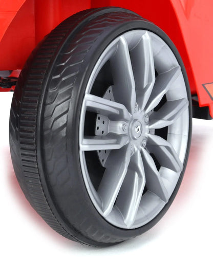 Electric ride-on toy car for kids featuring parental control and vibrant colors
