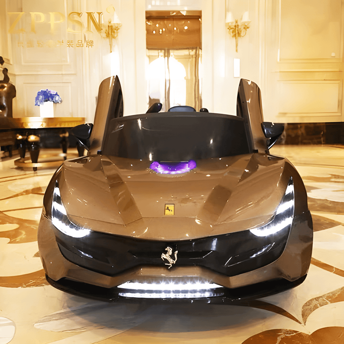 12V Electric Supercar for Kids  with Four-channel 2.4G remote control | Openable Door - 11Cart