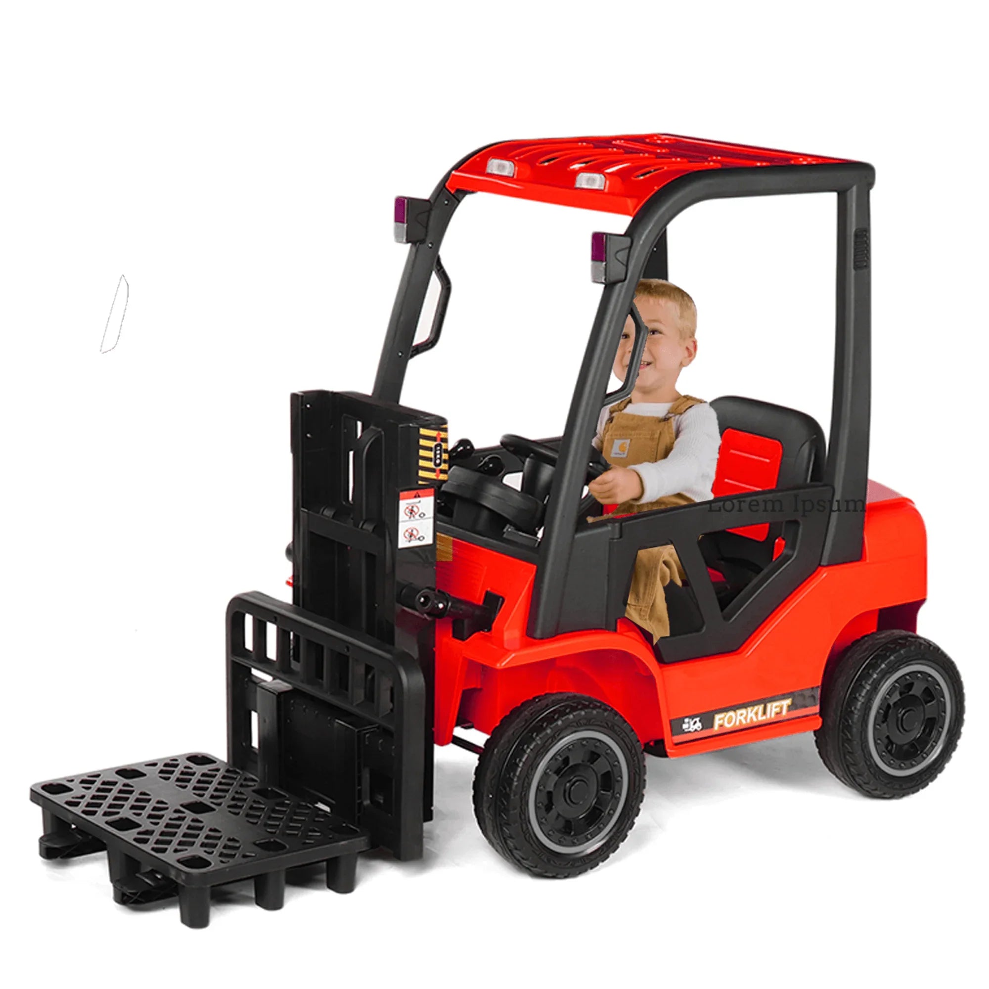 Forklift Off-Road 12V Electric Powered Ride on Truck for Kids - 11Cart