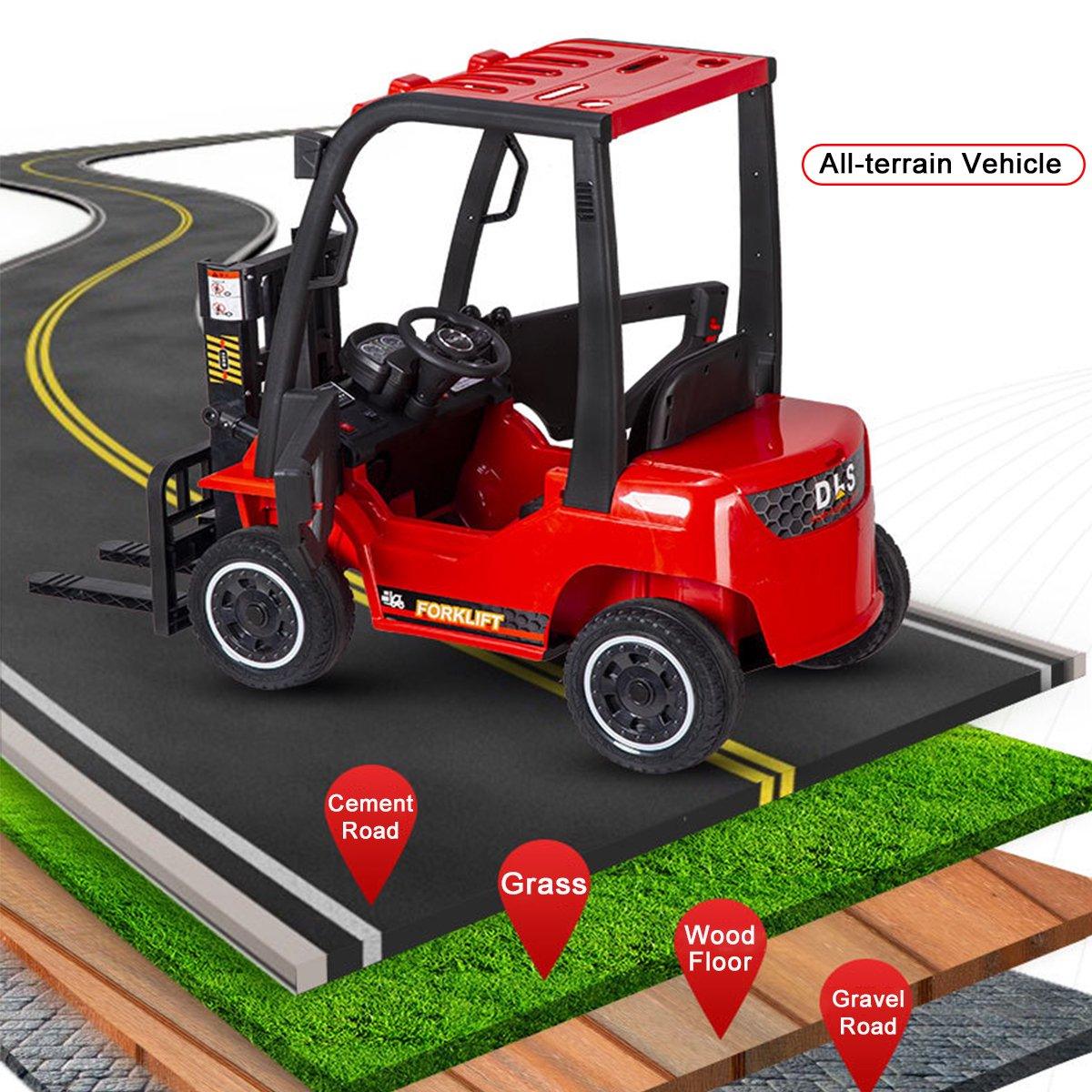 Forklift Off-Road 12V Electric Powered Ride on Truck for Kids - 11Cart