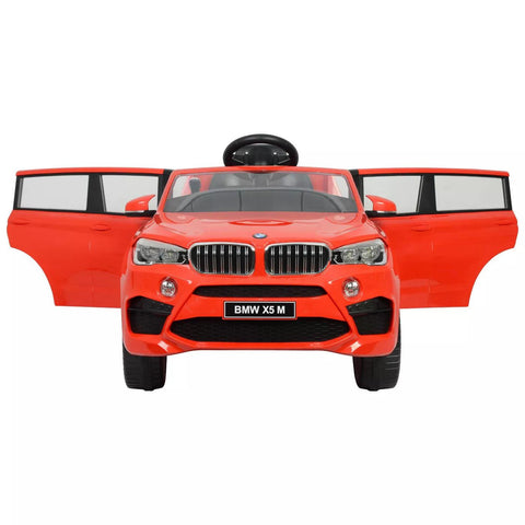 Officially Licensed 12V BMW X5 12 Volt Red Kids Car with LED lights | Remote Control Acess - 11Cart