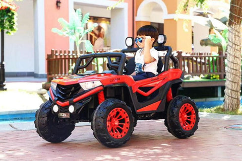 100-watt motors Dune Buggy Ride-on Jeep for Kids | High-quality EVA tires & Safety Belts - 11Cart