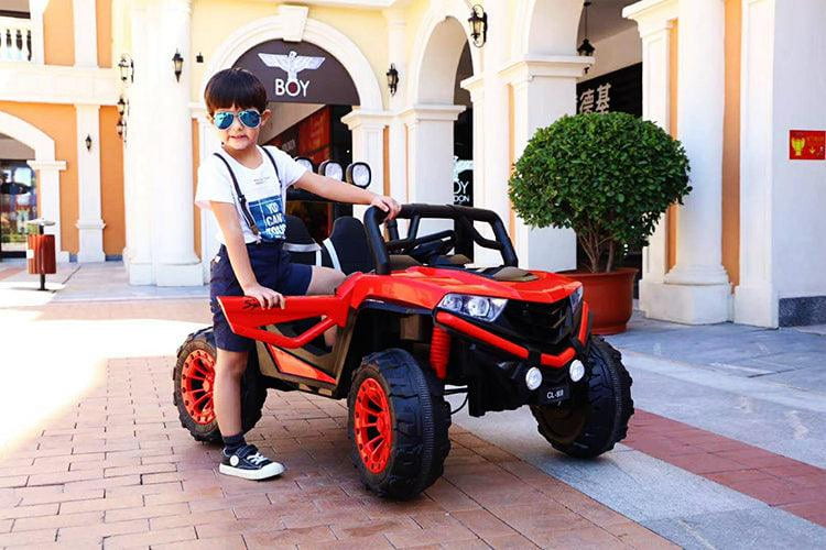 100-watt motors Dune Buggy Ride-on Jeep for Kids | High-quality EVA tires & Safety Belts - 11Cart