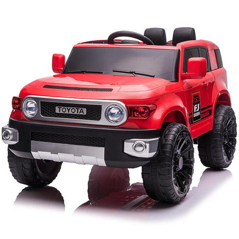 Toyota Ride on 12V Battery Operated Red & Black for Kids with Remote | Four-wheel suspension - 11Cart