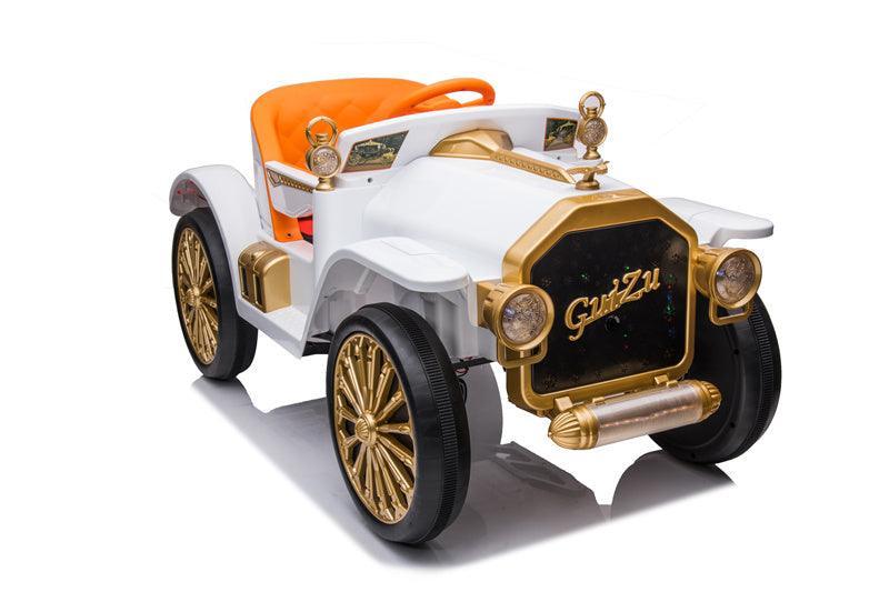 Vintage Kids Car 4*4*Wheel Drive Battery Operated Leather Seat - 11Cart