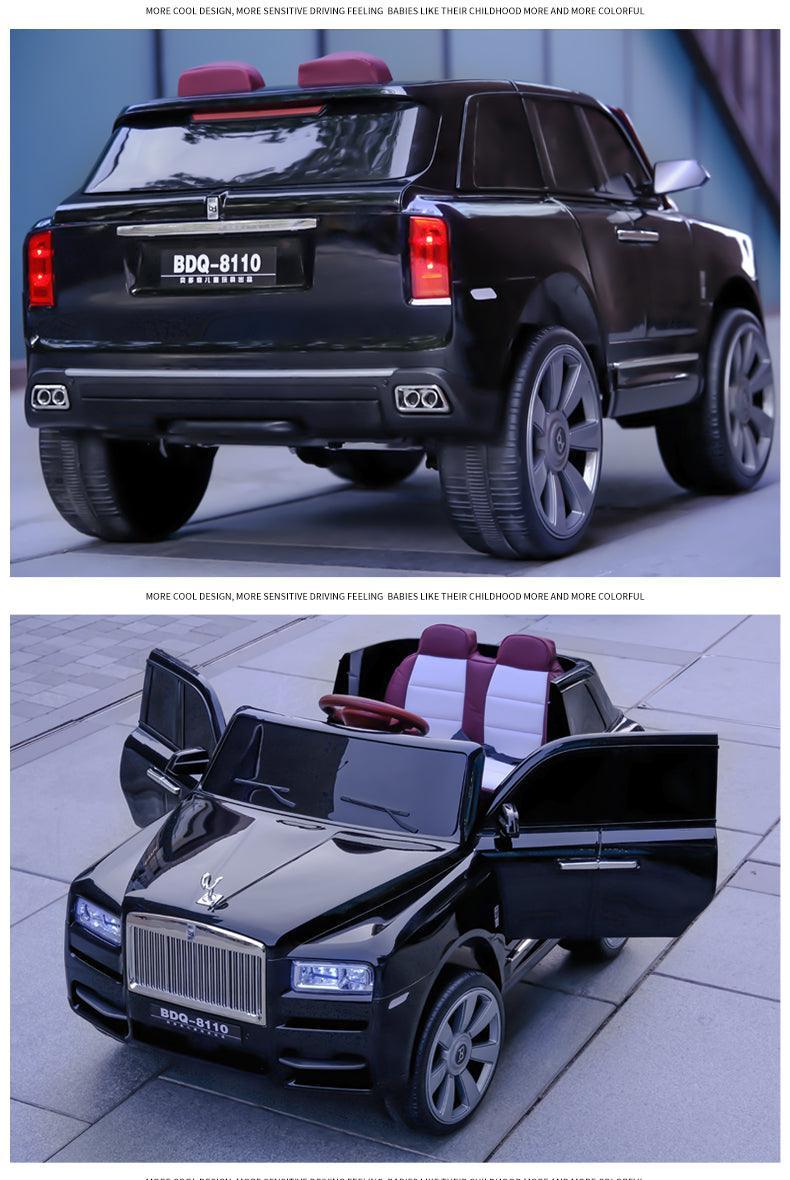 Rolls Royce Rechargeable Ride on Car for Kids & Toddlers with Remote Control - BDQ-8110 Black - 11Cart