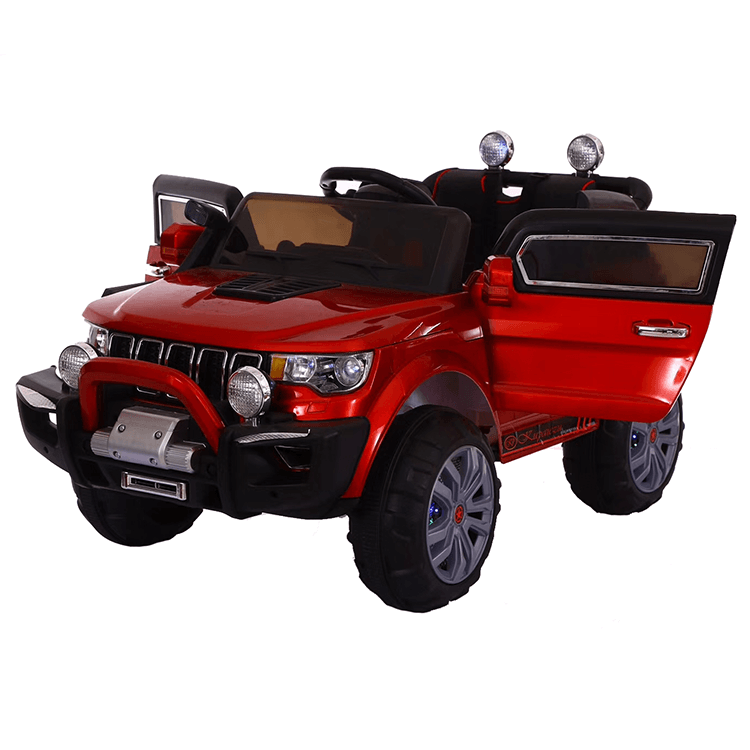 12V Ride on Metallic Painted Compass Jeep with Remote for Toddlers - Kp6188 - 11Cart