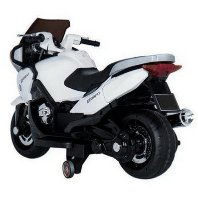 BMW R1200RT White 12V - HZB-118 Motorcycle for Kids - 11Cart
